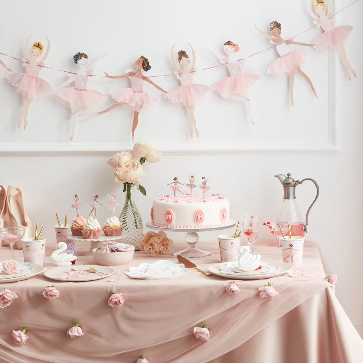 Pink Ballerina Party Garland Meri Meri I Ballerina Party Decorations I My Dream Party Shop UK
