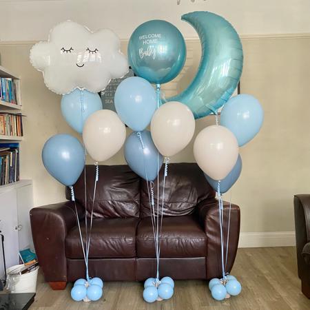 Pastel Blue Baby Shower Balloons I My Dream Party Shop Ruislip