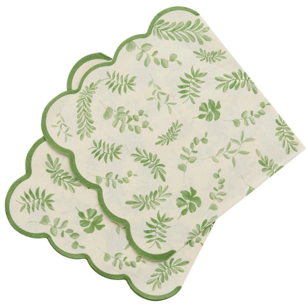 Botanical Party Sage Leaf Napkins I Botanical Party Supplies I My Dream Party Shop UK