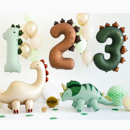 Dinosaur Number Two Balloon I Dinosaur Party Balloons I My Dream Party Shop UK