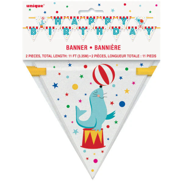Circus Happy Birthday Garland I Circus Party Supplies I My Dream Party Shop UK