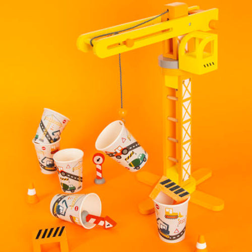 Construction Party Cups I Construction Party Tableware I My Dream Party Shop UK