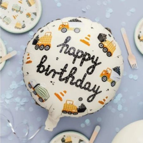 Construction Vehicles Balloon I Construction Party Decorations I My Dream Party Shop UK