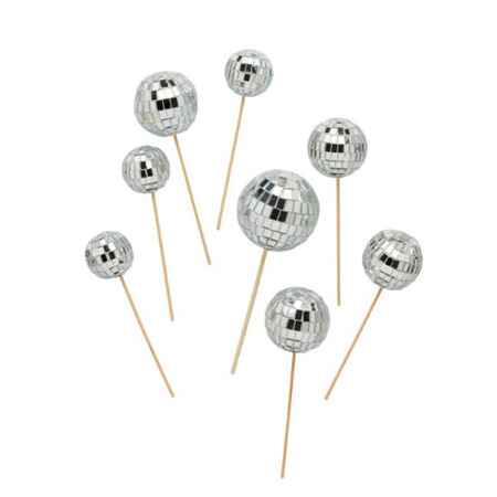 Disco Ball Cake Toppers I Disco Party Decorations I My Dream Party Shop UK