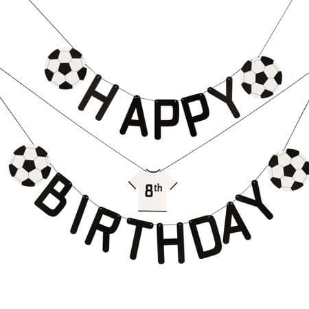 Customisable Happy Birthday Football Party Garland I Football Party Supplies I My Dream Party Shop