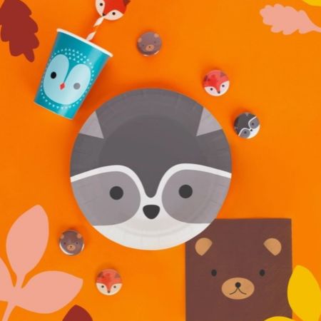 Woodland Animals Party Plates I Woodland Party Supplies I My Dream Party Shop UK