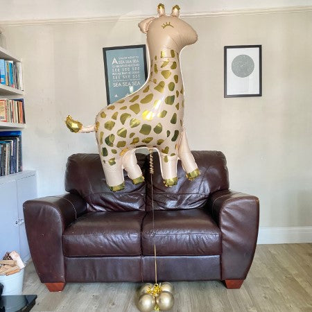 Helium Inflated Giraffe Balloon I Helium Balloons Ruislip I My Dream Party Shop