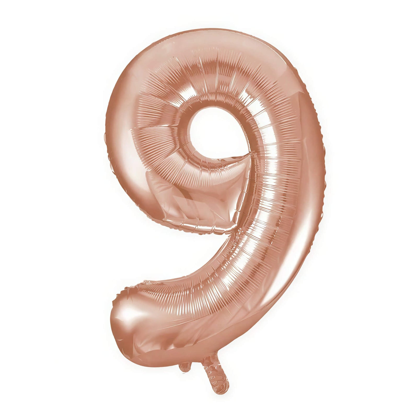 Helium Inflated Rose Gold Number Nine Balloon 34 Inches for Collection Ruislip I My Dream Party Shop