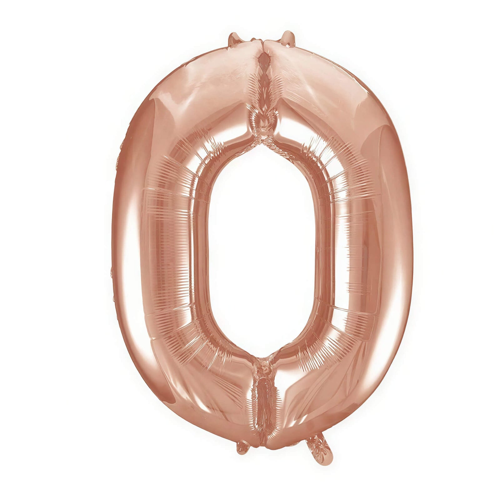 Helium Inflated Rose Gold Number Zero Balloon 34 Inches for Collection Ruislip I My Dream Party Shop