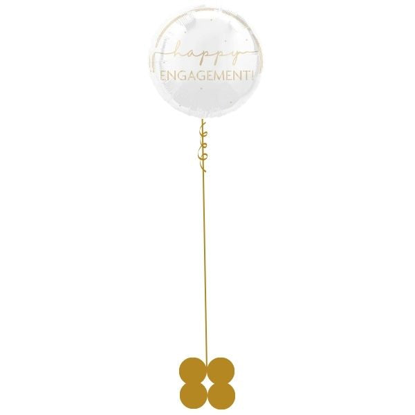 Helium Inflated Happy Balloon on a Weight I Engagement Balloons Ruislip I My Dream Party Shop