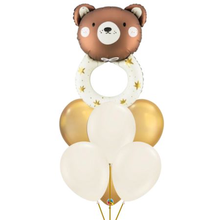 Helium Teddy Bear Baby Shower Balloon Bouquet I My Dream Party Shop Ruislip