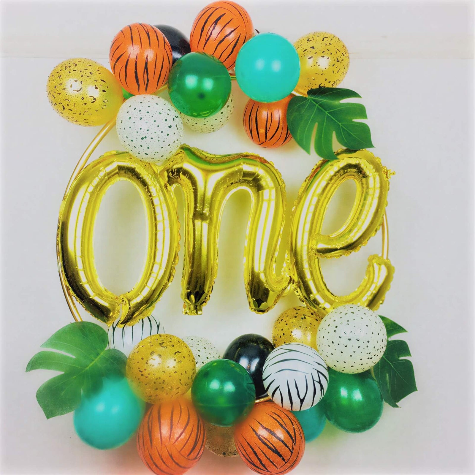 Jungle Gold Hoop Decoration I Balloon Decorations I My Dream Party Shop Ruislip