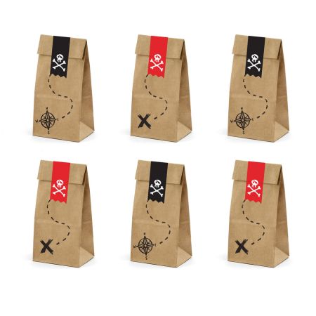 Kraft Pirate Party Bags I Pirate Party Supplies I My Dream Party Shop UK