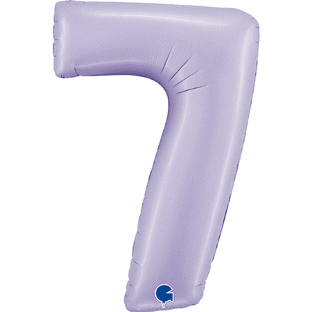 Giant Lilac Number Seven Balloon 40 Inches I Foil Number Balloons I My Dream Party Shop UK