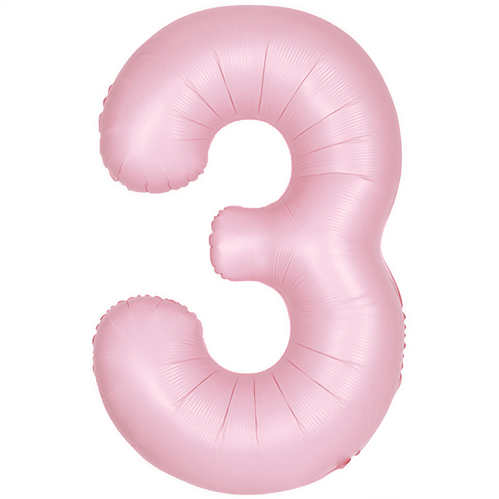 Matt Pastel Pink Foil Number Three Balloon 34 Inches I Milestone Birthday Balloons I My Dream Party Shop UK