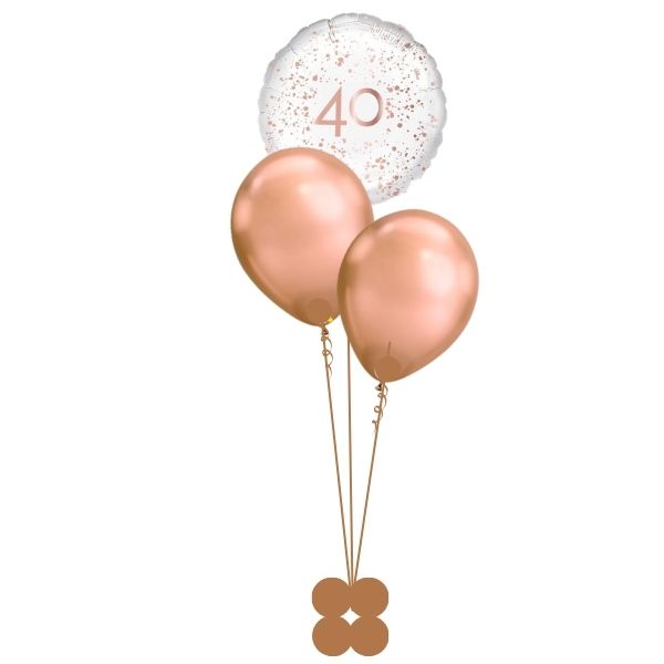 Milestone and 2 Latex Helium Tabletop Balloon Bouquet I Tabletop Balloon Decorations Ruislip I My Dream Party Shop