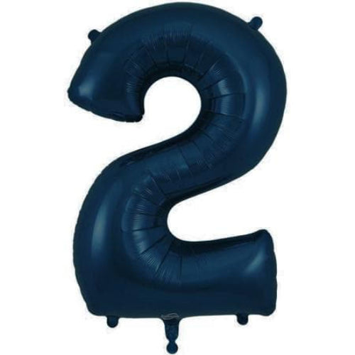 Giant Navy Number Two Balloon 34 Inches I My Dream Party Shop UK