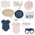 Navy and Pink Gender Reveal Photo Props I Baby Shower Party Supplies I My Dream Party Shop UK