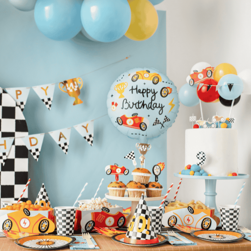 Boy Racer Happy Birthday Balloon (Un-inflated)