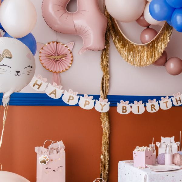 Kitty Party Happy Birthday Banner I Kitty Party Supplies I My Dream Party Shop UK