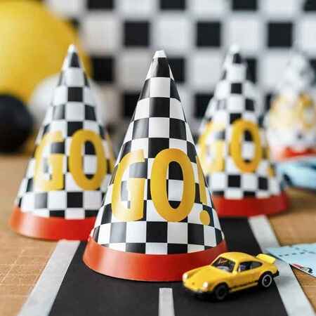 Racing Car Party Hats I Racing Car Party Decorations I My Dream Party Shop UK