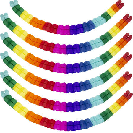 Rainbow Four Leaf Clover Garland I Rainbow Party Decorations I My Dream Party Shop UK