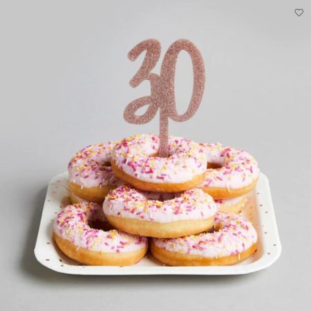 Rose Gold 30th Birthday Cake Topper I 30th Birthday Party Supplies I My Dream Party Shop UK