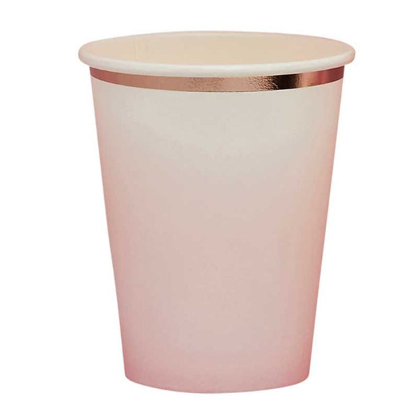 Rose Gold and Pink Ombre Cups I Rose Gold Party Supplies I My Dream Party Shop UK