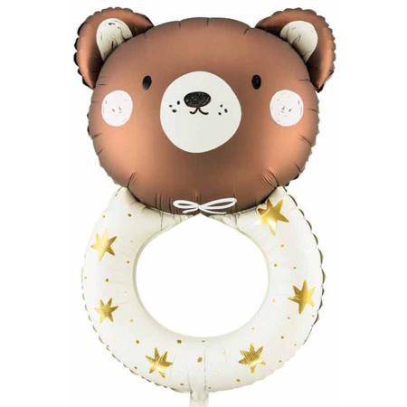 Teddy Bear Rattle Balloon I Baby Shower Balloons I My Dream Party Shop UK