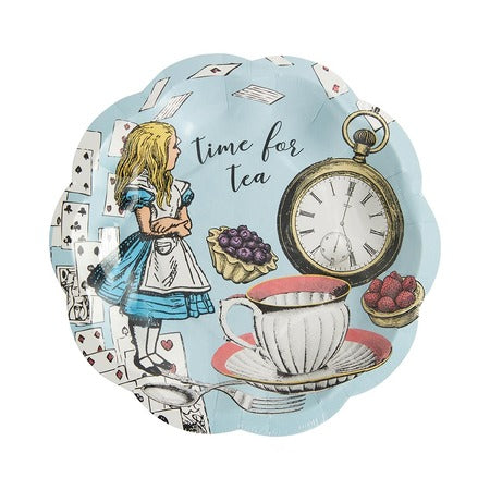 Alice in Wonderland Blue Plates I Alice Party Supplies I My Dream Party Shop UK
