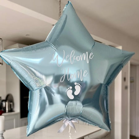 Personalised 36 Inch Blue Star Helium Balloon I Helium Balloons Collection Ruislip