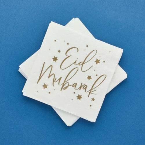 Eid Mubarak Paper Napkins I Eid Party Decorations I My Dream Party Shop UK