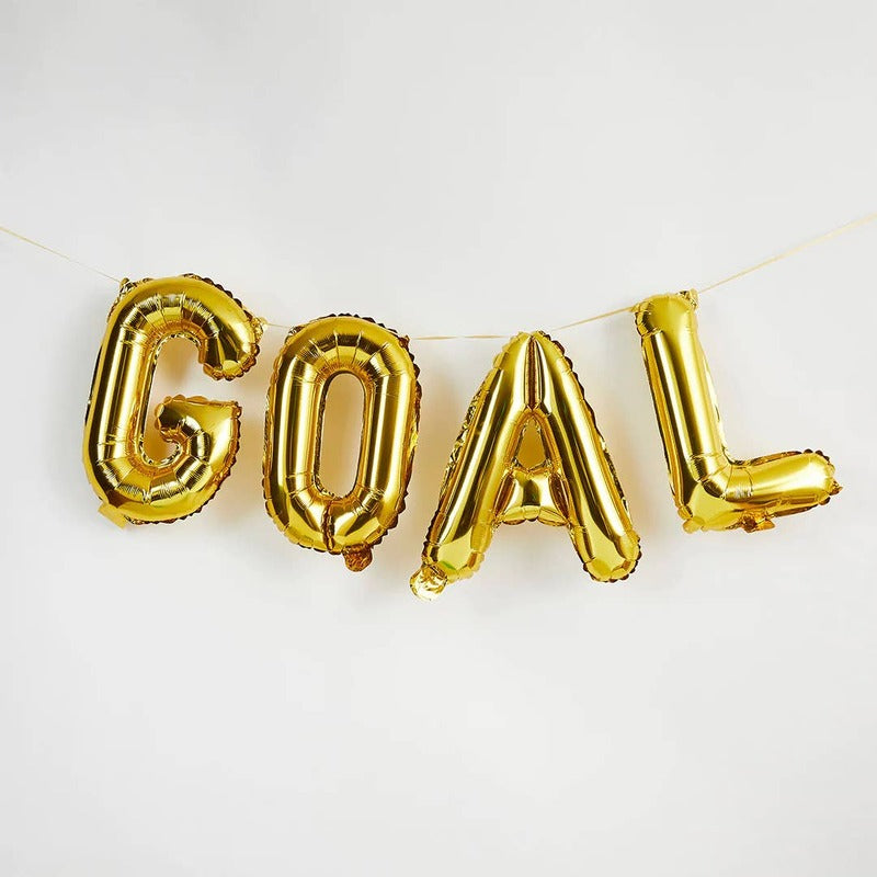 Gold Goal Balloon Garland I Football Party Balloons I My Dream Party Shop UK