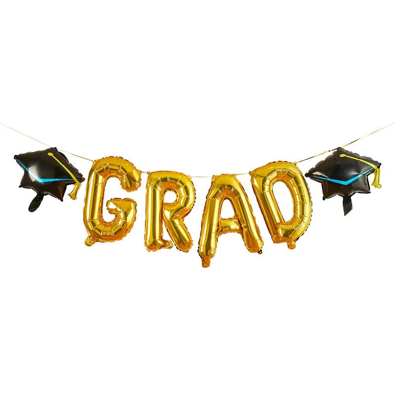 Gold Graduation Balloon Garland I Graduation Party Balloons I My Dream Party Shop UK