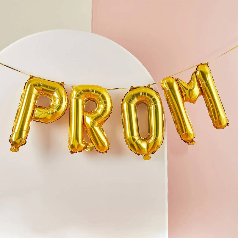 Gold Prom Balloon Bunting I Prom Decorations I My Dream Party Shop UK
