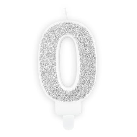 Silver Number Candles I Modern Cake Decorations I My Dream Party Shop UK