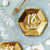 Small Gold 18th Birthday Hexagonal Plates I 18th Birthday Party Supplies I My Dream Party Shop UK