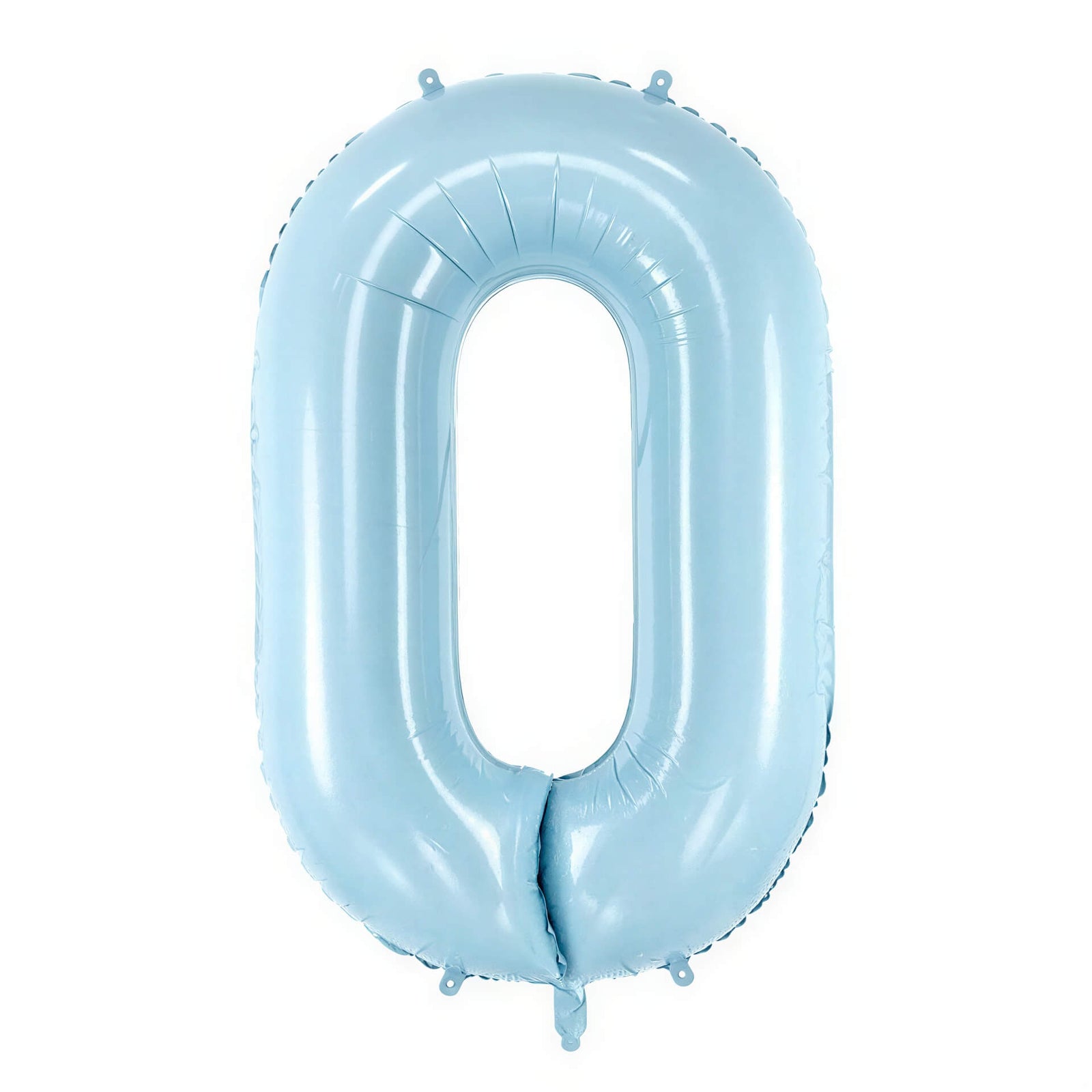 Matt Pastel Blue Foil Number Zero Balloon 34 Inches I Number Balloons I My Dream Party Shop UK