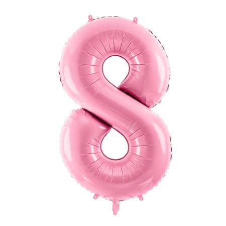 Gigantic Pale Pink Foil Number Eight Balloon 34 Inches I Milestone Birthdays I My Dream Party Shop