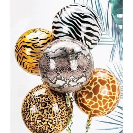 Metallic Leopard Print Orbz Foil Balloon I Jungle Balloons I My Dream Party Shop