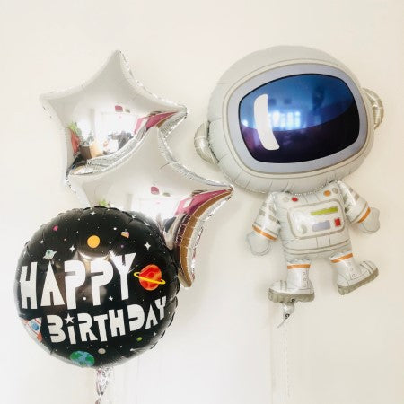 Space Foil Balloons Inflated for collection I My Dream Party Shop Ruislip