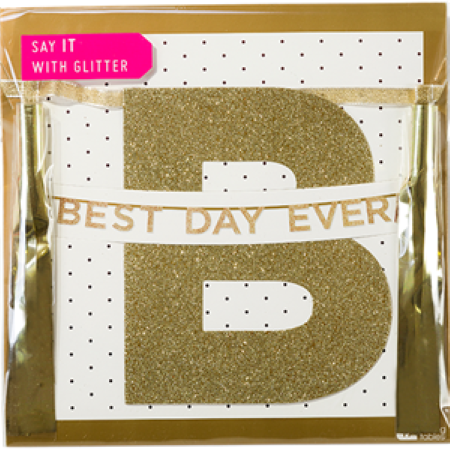 Gold Best Day Ever Garland I Wedding Garlands I My Dream Party Shop I UK