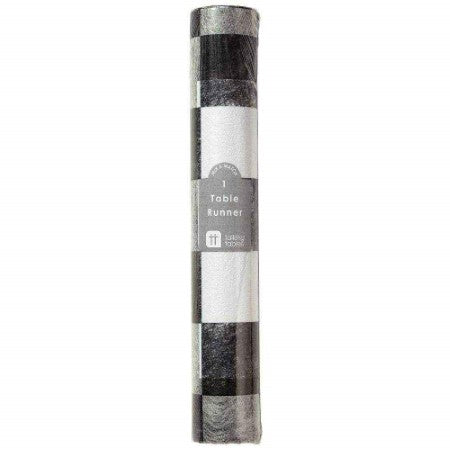 Checkered Tablerunner I Monochrome Party Supplies I My Dream Party Shop UK