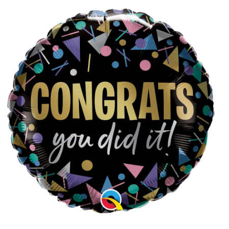 Congrats You Did It Helium Balloon I Helium Balloons Ruislip I My Dream Party Shop