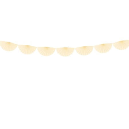 Cream Tissue Garland I Cream Decorations I UK