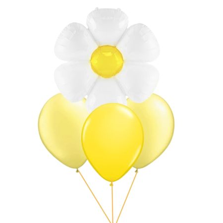 Daisy and Yellow Balloon Bouquet I Helium Balloons for Collection I My Dream Party Shop