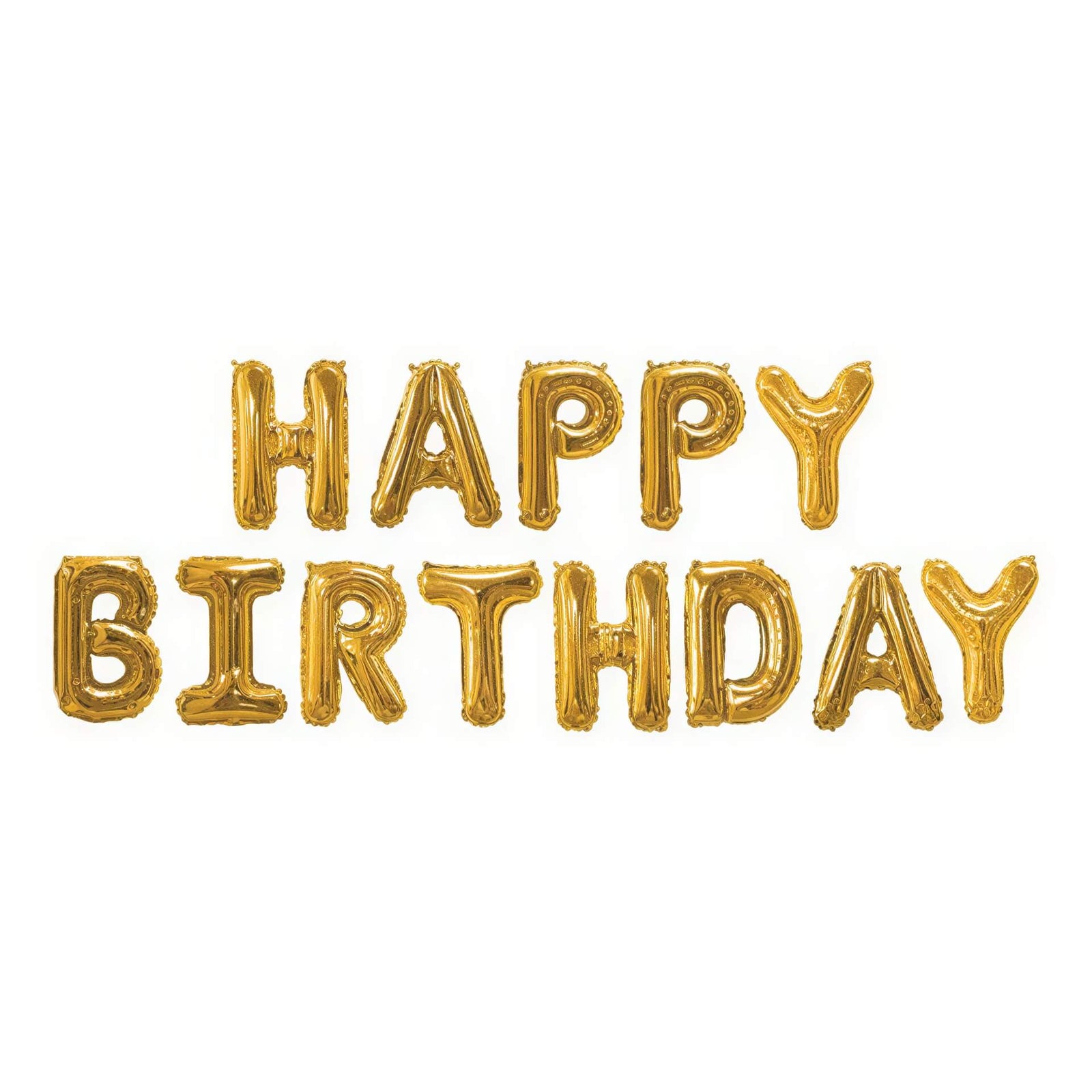 Gold Happy Birthday Balloon Bunting I Modern Party Balloons I My Dream Party Shop