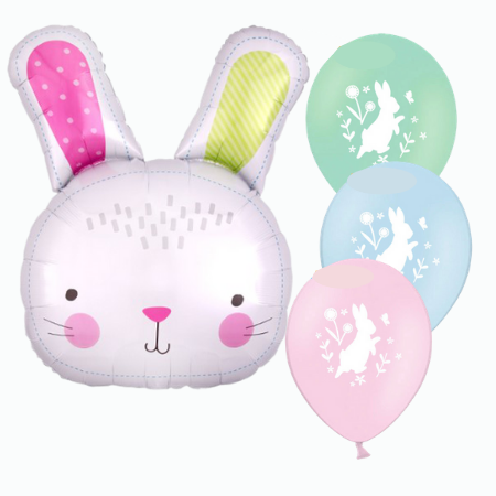 Giant Bunny Supershape Balloon I Helium Balloons Ruislip I My Dream Party Shop