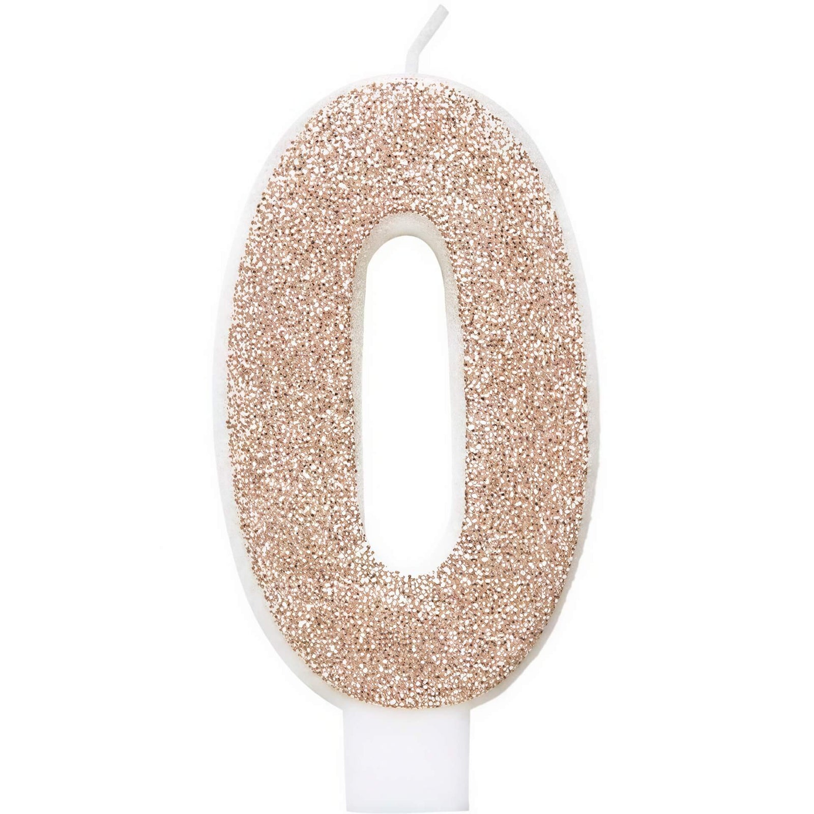 Rose Gold Number Zero Candle I Rose Gold Number Candles I My Dream Party Shop UK