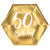 Small Gold 50th Birthday Party Plates I 50th Birthday Party Supplies I My Dream Party Shop UK